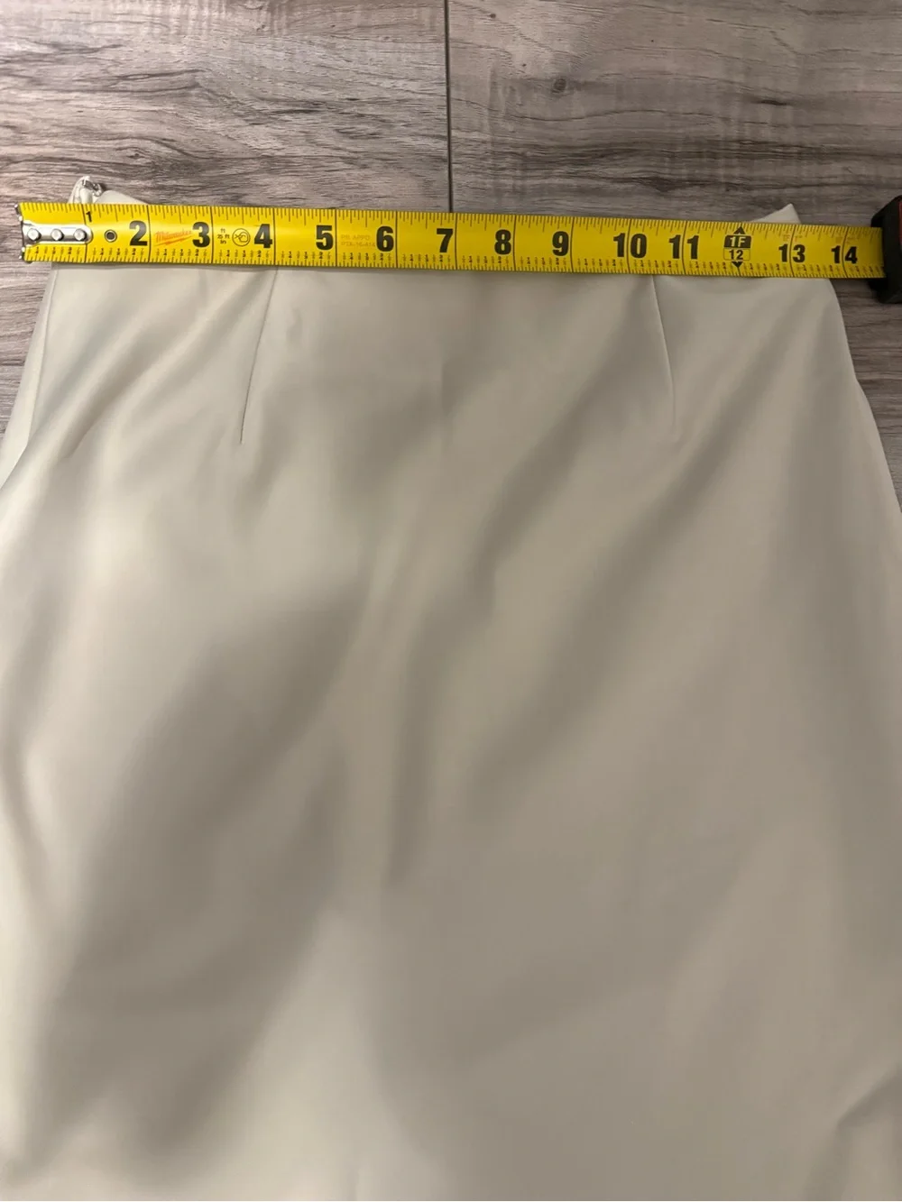 Uniqlo Cream A-Line Midi Skirt